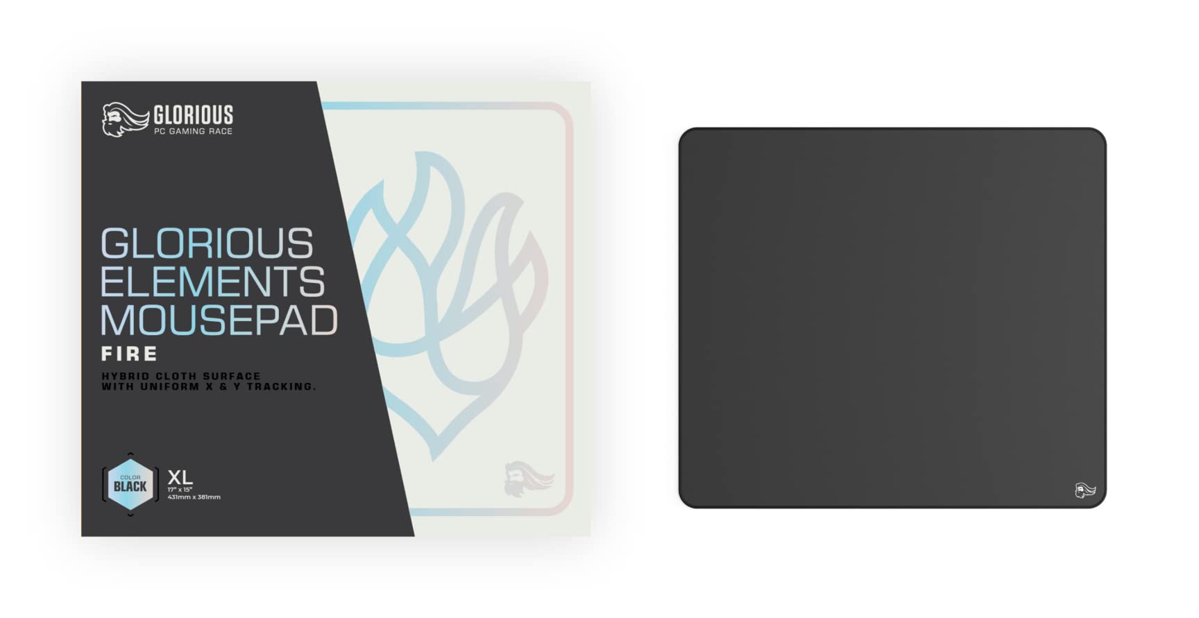 Glorious Elements Gaming Mousepad - Extra Large Mouse Pad XL - Foam Core Hybrid Cloth - Gaming Desk Pad 15