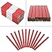 72Pcs 175mm Red Carpenter Pencil Octagonal Hard Woodworking Marking Lead Pencils