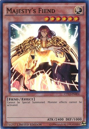 Yu-Gi-Oh! - Majesty's Fiend (CT12-EN004) - 2015 Mega-Tin Exclusives - Limited Edition - Super Rare