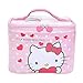 WithJu Beauty Hello Kitty Square Travel Pouch, Makeup Bags, Womens Makeup Toiletry Storage, Cosmetic Case with Brush Organizer, Travel Cosmetic Bag for Women Girls, 9