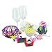 3Doodler Create 4 Pack Plastic Bundle with Party Decor Stencil, (3D Pen Not Included)