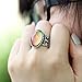 MOJO JEWELRY Vintage Retro Color Change Mood Ring Oval Emotion Feeling Changeable Ring for Women MJ-RS003