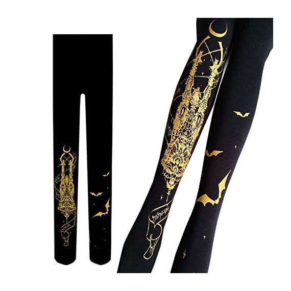 Loligals-Church-of-Moon-Whisper-Gothic-Lolita-Pantyhose-Bat-Printed-Womens-Tights