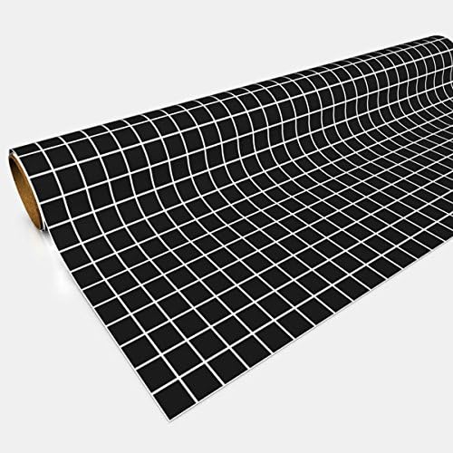 Black Gaming Paper 1in Squares 30in x 12ft 1 Roll