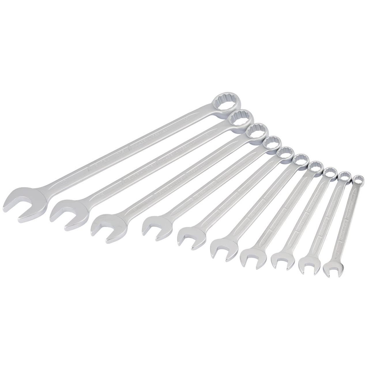 Draper 3082 S10M Elora Long Metric Combination Spanner Set, 8mm-22mm, 10 Pieces
