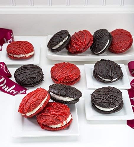 Dulcet Gift Baskets Chocolate & Red Velvet Whoopie Pie Tin Assortment - Snack Food, Fresh Bakery - Men & Women