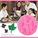 5 Pack Leaf Fondant Silicone Mold 3D Mini Maple Leaf Rose Shaped Leaves DIY Cake Mold Cupcake Decoration Tool Assorted