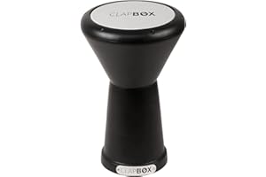 Clapbox Darbuka Hand Drum, A Percussion Instrument good for Beginners or Professionals, NOT MADE IN CHINA, The most reviewed Hand Drums brand Worldwide (Black)