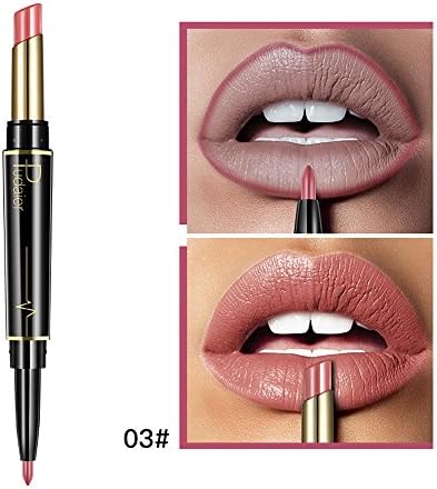 Hennta Double-end Lasting Lipliner Lipstick Waterproof Lip Liner Stick Pencil Makeup Tools 16 Color