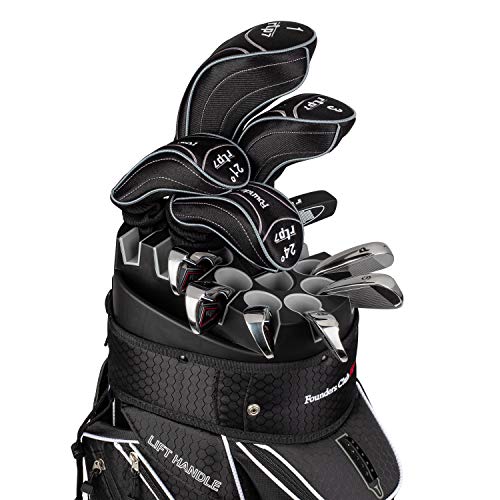 Founders Club RTP7 Men's Golf Club Set with 14 Way Organizer Golf Bag Right Hand Graphite