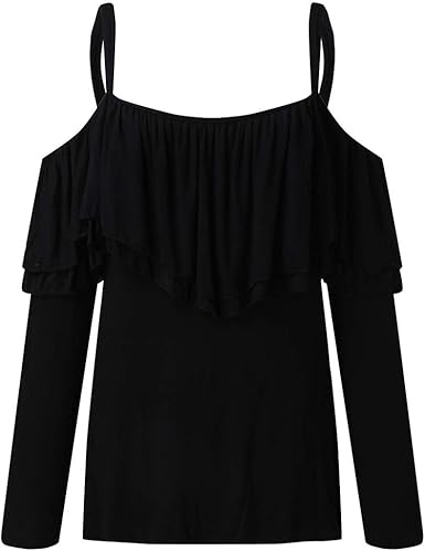 amazon ladies black tops