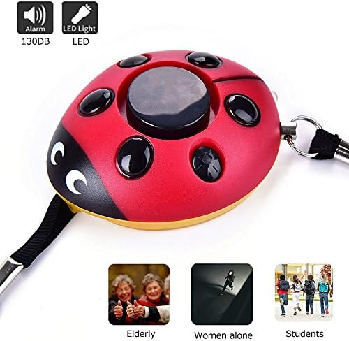 140dB Emergency Personal Alarm Keychain with LED Flashlight, for Elderly/Women/Kids