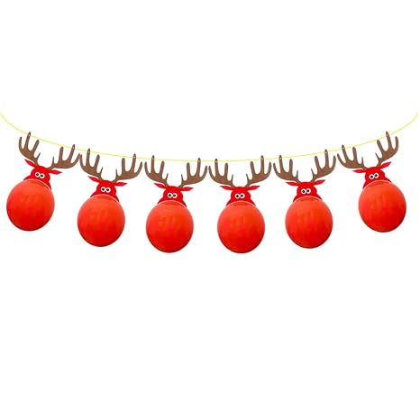 Amazon Elk Banner Hanging Garland Decoration Christmas Party