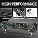 OFFROADTOWN 18Inch LED Light Bar Bumper Driving Lights Quad Row Spot Flood Combo Off Road LED Light Waterproof Fog Lights for Truck Pickup SUV UTV ATV Boat