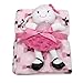 Baby Gear 2 Piece Ultra Plush Nursery Blanket & Toy Buddy Set, Set Little Miss Pink