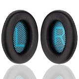 YOCOWOCO Cushions Bose Replacement Ear Pads Kit- Ear Cups for QuietComfort 2 15 25 35 QC2 QC15 QC25 QC35, AE2,AE2i, AE2w, SoundTrue, SoundLink(Around-Ear) Headphones, Black