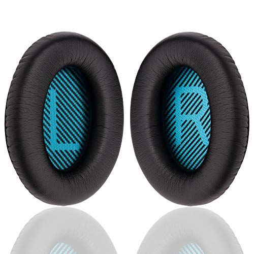 YOCOWOCO Cushions Bose Replacement Ear Pads Kit- Ear Cups for QuietComfort 2 15 25 35 QC2 QC15 QC25 QC35, AE2,AE2i, AE2w, SoundTrue, SoundLink(Around-Ear) Headphones, Black