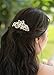 Missgrace Crystal Jewelry Comb Bridal Headpiece Hair Clip Headband (Silver)