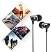 Kinbashi Noise Cancelling Earbuds with Microphone Volume Control Stereo In-Ear Wired Earphones Universal Noise Isolating Earbuds Headphones for iPhone Samsung Motorola Smartphone PC 3.5mm Port (Black)