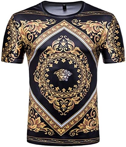 Simayixx Shirts for Men Big and Tall, 3D Muscle Pullover Sweaters Cotton T-Shirts Tunic Tops Knitted Tee Blouse Cardigan Tops