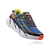 HOKA ONE ONE Clifton 3 Mens Blue Mesh Athletic Lace Up Running Shoes 8