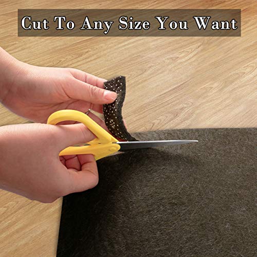 Enjoy Holiday 1981 Non Slip Area Rug Pad - 4 x 6, 1/3" Thick Dual Surface. Reduce Noise Grippers Area Runner Carpet Mat for Hardwood Floor, Super Strong Grip, Provides Protection and Cushion