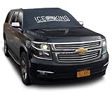 Magnetic Windshield Cover - Huge Size Fits Any Car, Truck, SUV, Van or Automobile - Keeps Ice & Snow Off - Top Quality Exterior Auto Snow Windshield Cover with Magnetic Edges