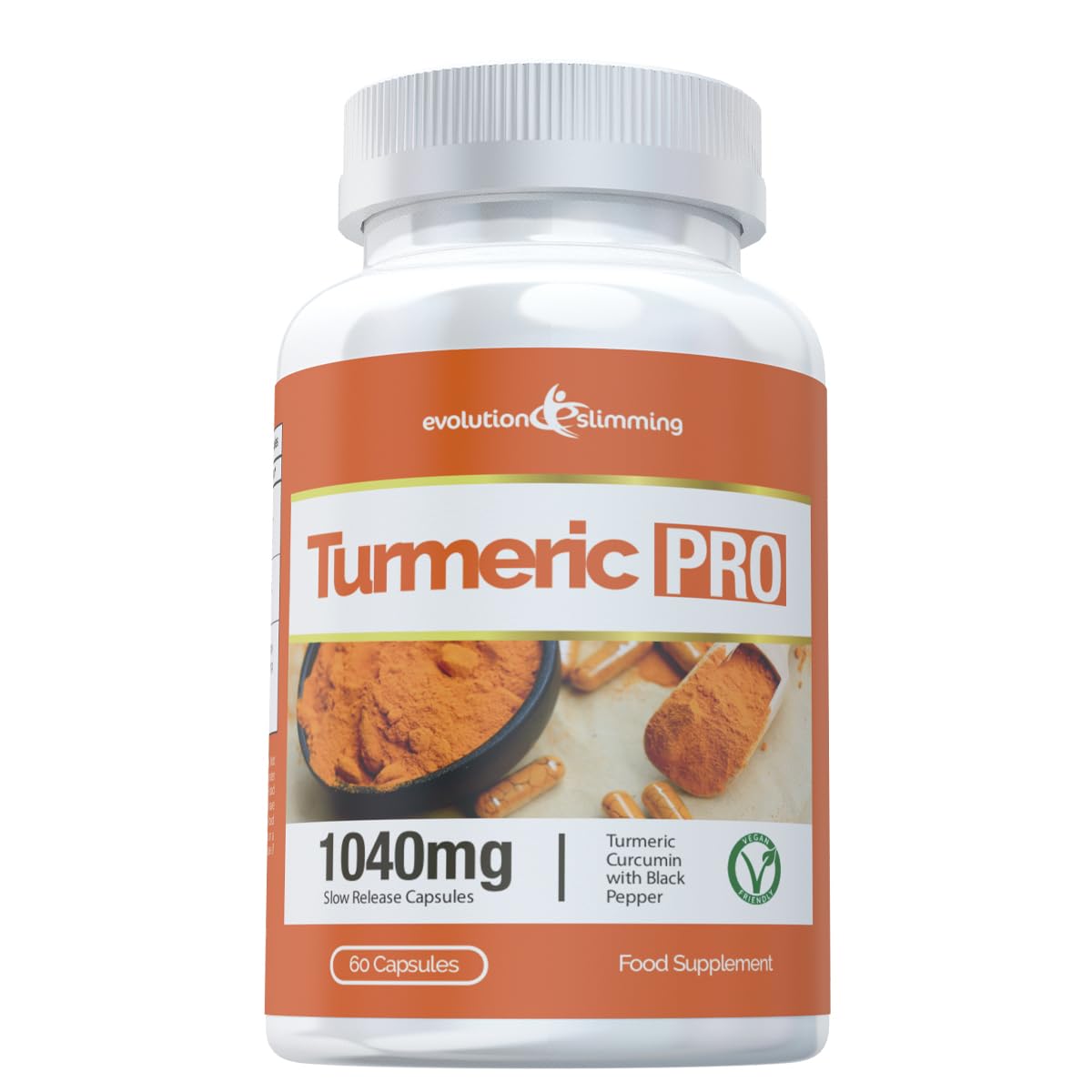 Turmeric Pro High Strength Turmeric - 60 Capsules - Suitable for Vegetarians and Vegans