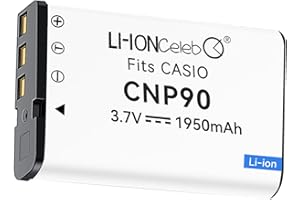 Li-ion Celeb Replacement Battery NP-90 Batteries EX-H20G Compatible with CASI0 【3.7V/1950mAh】 High Performance Compatible Cam