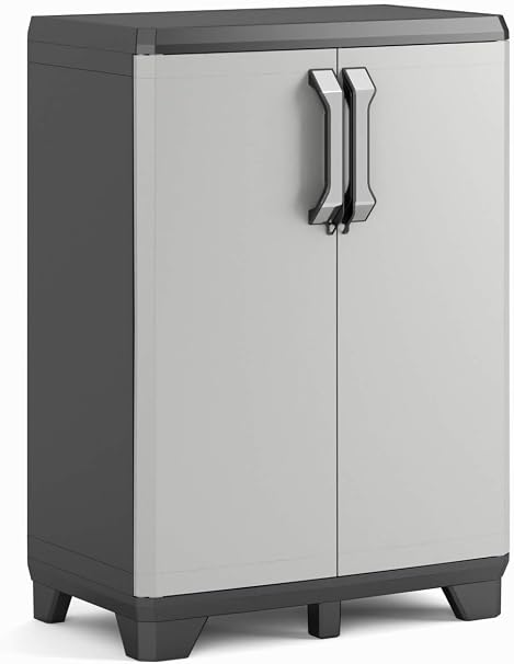 Keter Armoire Basse Gear Gris 68 X 39 X 97 Cm Plastique Amazon Fr Cuisine Maison