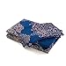 TTMALL Bedding Sets King Duvet Cover Sets King Size 3-Pieces, Blue Vintage Boho Bohemia Exotic Patterns Design,Without Comforter (King, (1Duvet Cover+2Pillowcases)#01)