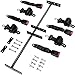 Retractable Universal Golf Cart Seat Belts and Bracket Kit for Most EZGO, Club Car DS, Yamaha, and Other Golf Cart - 4x Seat Belts