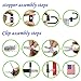 W&X Garden Flag Stand-Holder-Pole with Garden Flag Stopper and Anti-Wind Clip 36.3