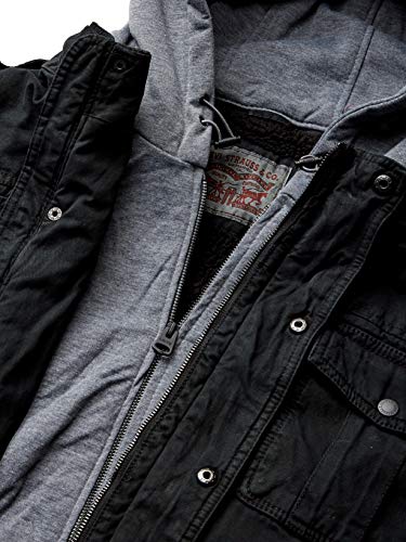 Levi's mens Washed Cotton Hooded 