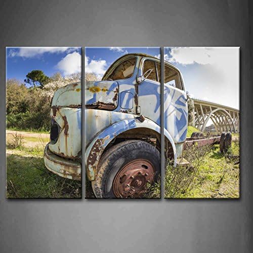First Wall Art 3 Panel Wall Art An Abandoned And Rusty