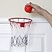 Kicko Over The Door Basketball Hoop and Ball Set - 1 Pack - for Kids, Party Favors, Stocking Stuffers, Classroom Prizes, Decorations, Birthday Supplies, Holidays, Pinata Filler, and Rewards - 8 Inch