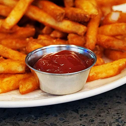5 Pack+Stainless+Steel+Sauce+Cups