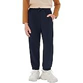 Haloumoning Boys Athletic Sweatpants Basic Elastic Waist Joggers Active Pants with Pockets 5-14 Years