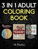 3 Adult Coloring Books in 1: Kid Friendly Swear Words, Mandalas, Australian Animals by 14 Peaks