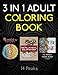 3 Adult Coloring Books in 1: Kid Friendly Swear Words, Mandalas, Australian Animals by 14 Peaks