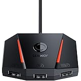 Leadjoy VX2 AimBox Game Console Keyboard and Mouse Adapter, Wired Connection Converter with 3.5mm Studio Jack, Compatible wit