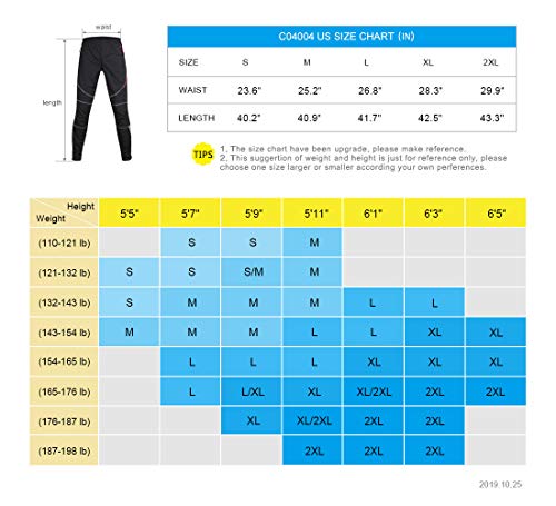 image for Santic Men's Cycling Pants Fleece Thermal Windproof Winter Outdoor Ath