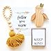 Afco Nordic Wood Beads Tassel String Design Kids Room Tent Bed Wall Hanging Ornaments (Grey)