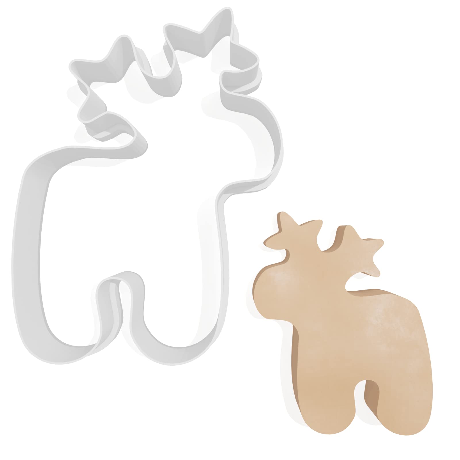 Christmas Reindeer Cute Cookie Cutter - 3 Sizes