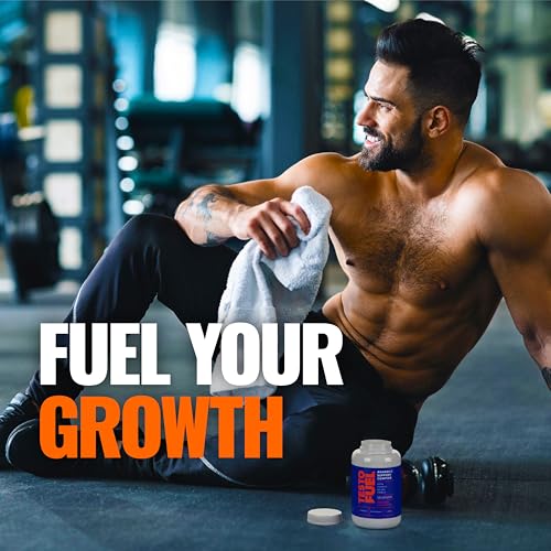TestoFuel 120 T-Booster Pills - Test Booster for Men - 100% Natural Ingredients - Contributes to Normal Testosterone Levels & Muscle - Vitamin, Fenugreek & Magnesium Booster
