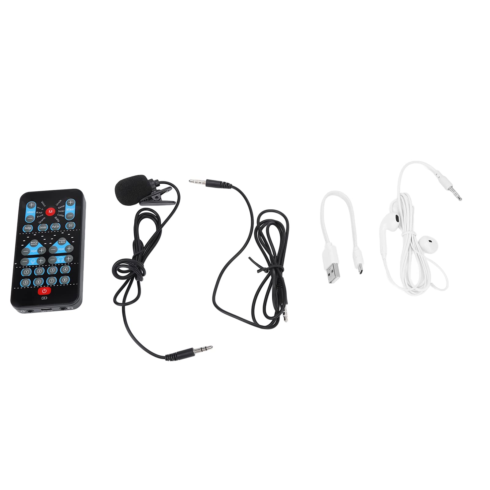 Photo 1 of Voice Changer, Handheld Microphone Voice Changer Disguiser, Portable Mini Voice Changer Device Sound Effects Machine with 8 Sound Effects, Mixer Board for Gaming Recording Live Streaming
