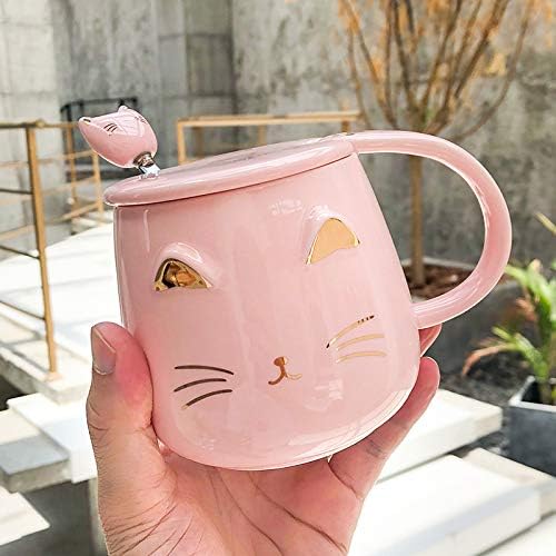 Pareja Taza Taza De Café Taza De Regalo De Cerámica 400ML Rosado