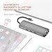 AmazeFan USB C Hub for MacBook Pro, 9 in 1 Aluminum TYPE C Adapter with 4K HDMI, Micro SD, SD/MMC card, 3 USB 3.0 ports, Gigabit Ethernet, USB-C Charging and 3.5mm AUX Ports