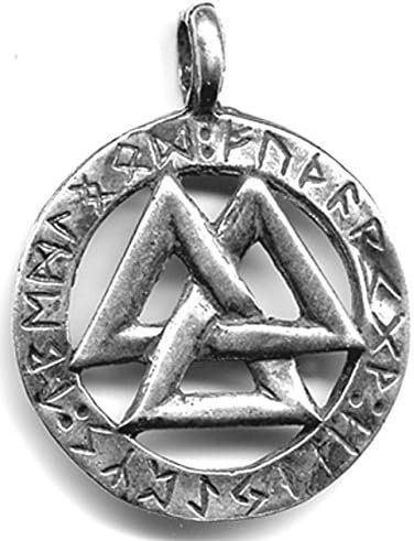 Valknut with Rune Ring - Sterling Silver