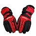 GVDV Waterproof Men Women Winter Ski Skiing Snow Warm Gloves (Red)